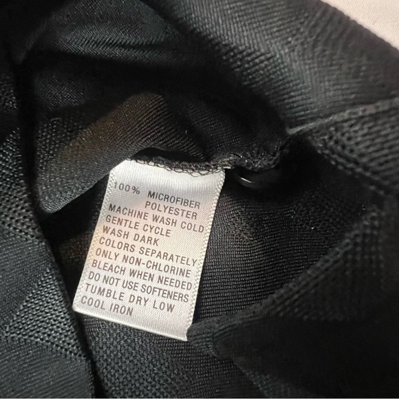 (brand unknown) Playdry -XL -Men’s Golf Shirt -Polo - Black with Diamond Texture - Picture 8 of 14